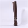 Pedro Anton Glasgow Knee High Heel Boot - Brown Stretch
